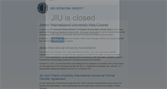 Desktop Screenshot of jiu.edu